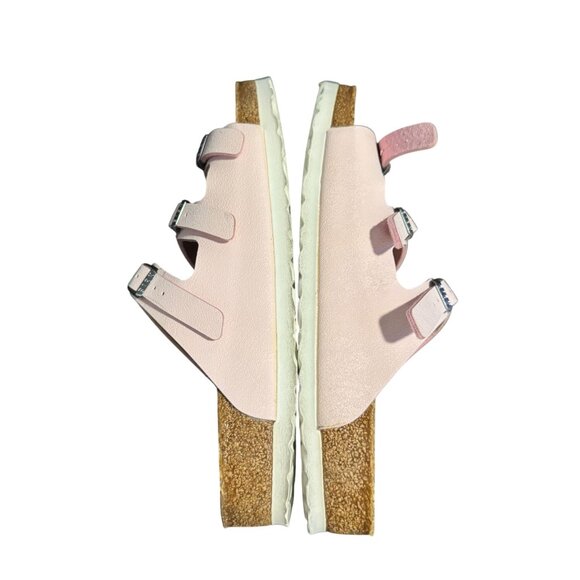 Birkenstock Florida Fresh Brushed Rose 3 Straps Sandal Womens, Size 39 - Picture 7 of 10